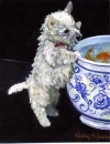 Westie Puppy and Fish Bowl Card