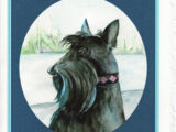 "Checking the View..." Scottie card from Kate Wood