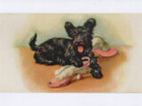 "Scottie and Pink Slippers" Note Cards