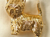 Westie Gold Silhouette Pin