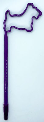 Purple Scottie Shaped Pen