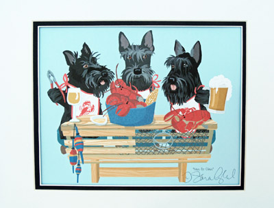 "Paws for Claws" Scottie Lobster Feast
