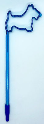 Turquoise Scottie Shaped Pen