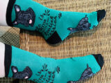 Green and Black Scottie Socks
