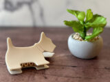 French Lacquer Scottie Hair Clip - Ivory