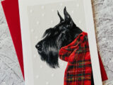 Scottie and Scarf Christmas Card